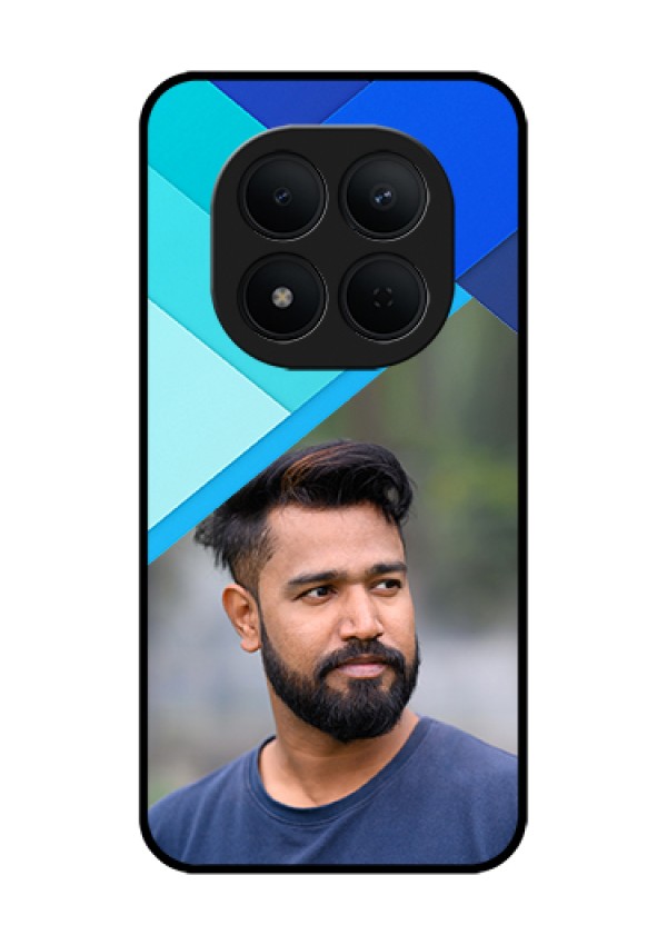 Xiaomi Redmi Note 15 Pro 5G Custom Glass Phone Case - Blue Pattern Design