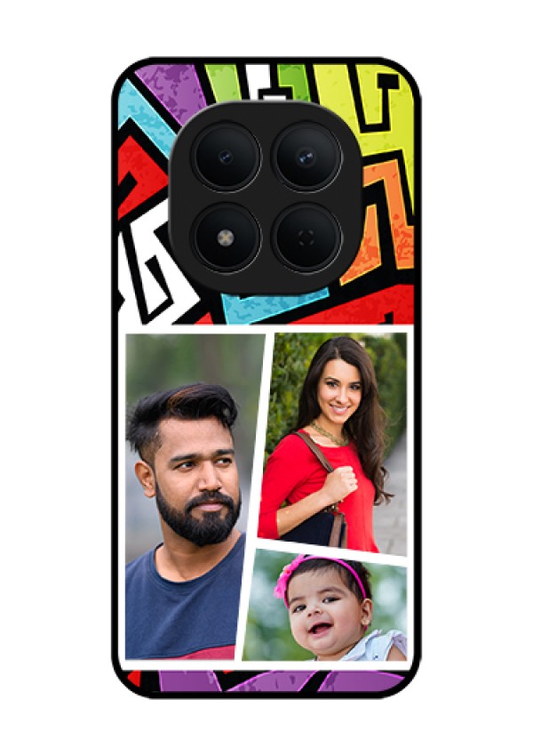 Xiaomi Redmi Note 15 Pro 5G Custom Glass Phone Case - Graffiti Pattern Design