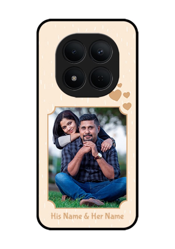 Xiaomi Redmi Note 15 Pro 5G Custom Glass Phone Case - With Confetti Love Design