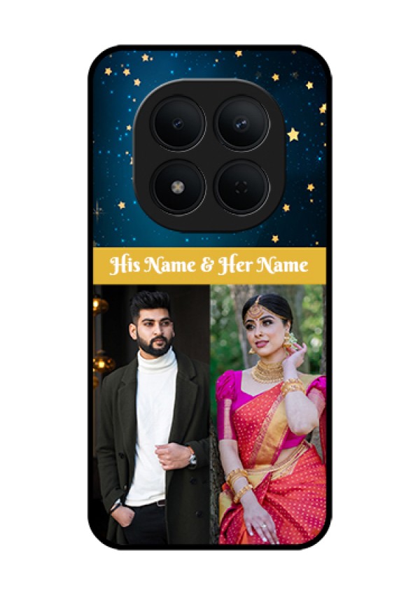 Xiaomi Redmi Note 15 Pro 5G Custom Glass Phone Case - Galaxy Stars Backdrop Design