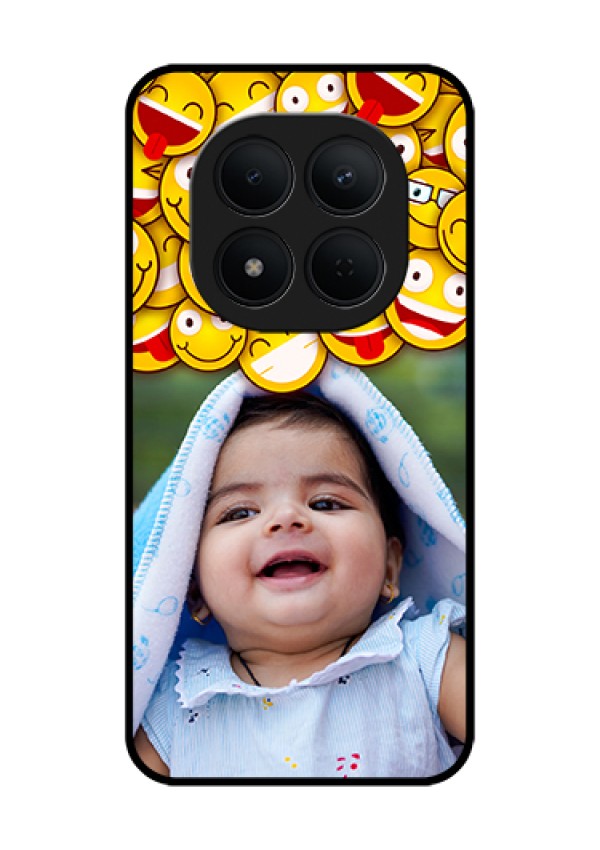 Xiaomi Redmi Note 15 Pro 5G Custom Glass Phone Case - With Smiley Emoji Design
