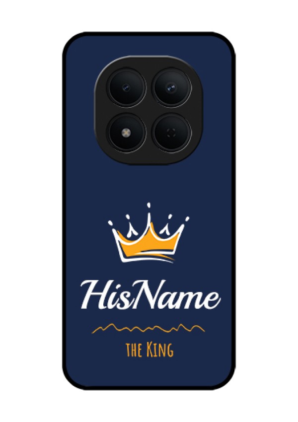 Xiaomi Redmi Note 15 Pro 5G Custom Glass Phone Case - King With Name Design