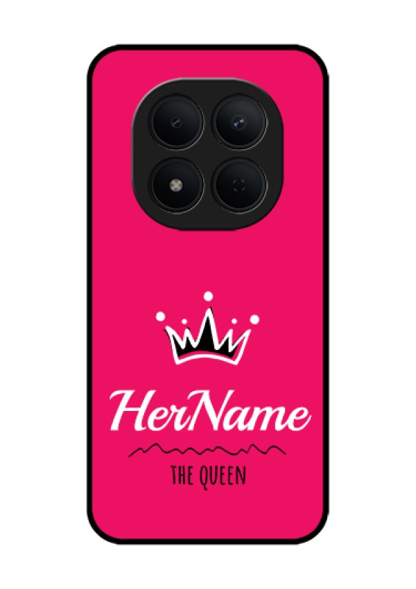 Xiaomi Redmi Note 15 Pro 5G Custom Glass Phone Case - Queen With Name Design