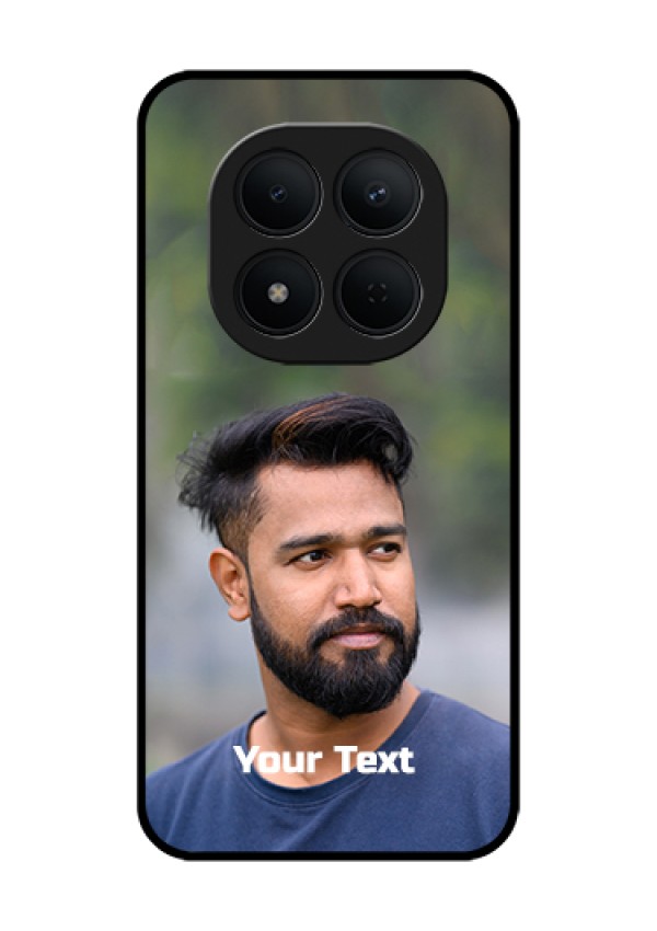 Xiaomi Redmi Note 15 Pro 5G Custom Glass Phone Case - Photo With Text Design