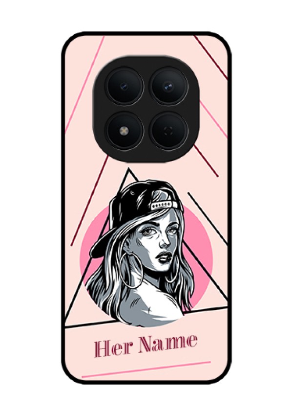 Xiaomi Redmi Note 15 Pro 5G Custom Glass Phone Case - Rockstar Girl Design