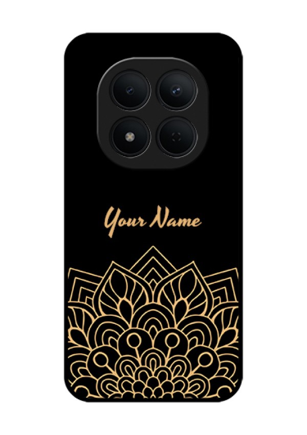 Xiaomi Redmi Note 15 Pro 5G Custom Glass Phone Case - Golden Mandala Design