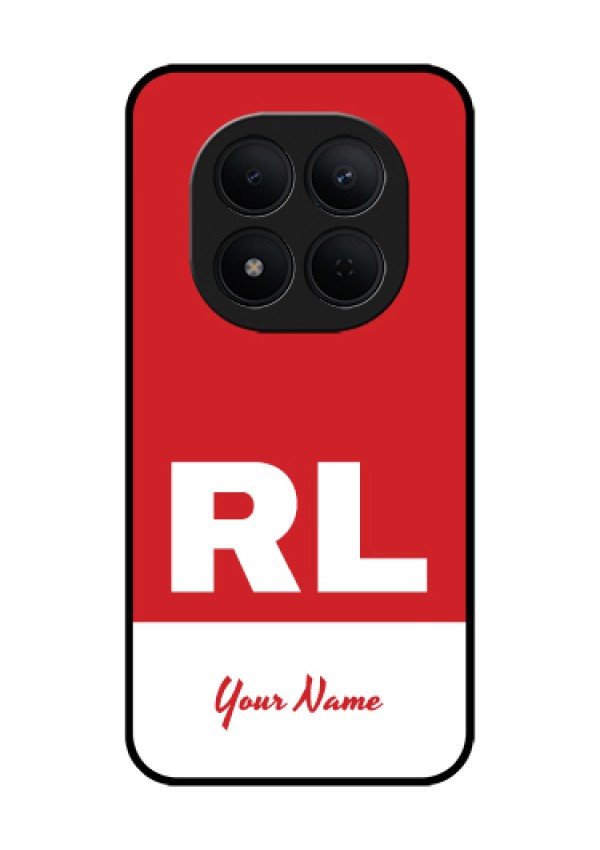 Xiaomi Redmi Note 15 Pro 5G Custom Glass Phone Case - Dual Tone Custom Text Design