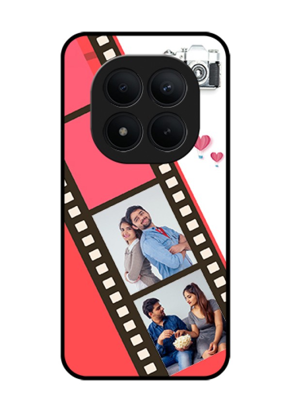 Xiaomi Redmi Note 15 Pro Plus 5G Custom Glass Phone Case - 3 Image Holder With Film Reel