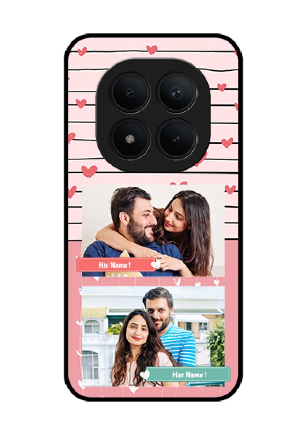Xiaomi Redmi Note 15 Pro Plus 5G Custom Glass Phone Case - Photo With Heart Design
