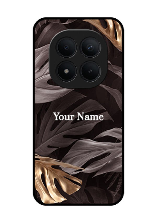 Xiaomi Redmi Note 15 Pro Plus 5G Custom Glass Phone Case - Wild Leaves Digital Paint Design