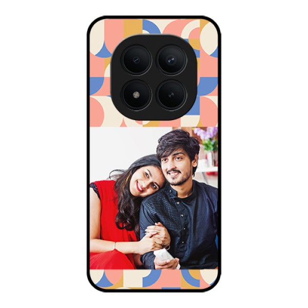 Xiaomi Redmi Note 15 Pro Plus 5G Custom Glass Phone Case - Semi - Circle Maze Pattern Design