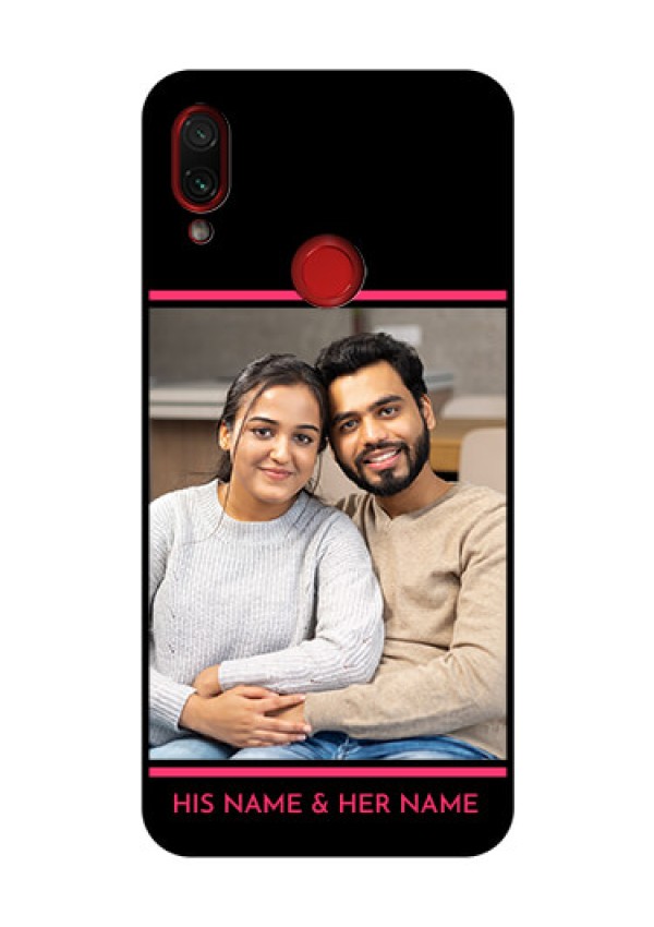 Redmi Note 7 Pro Custom Glass Mobile Case  - with Add Text Design