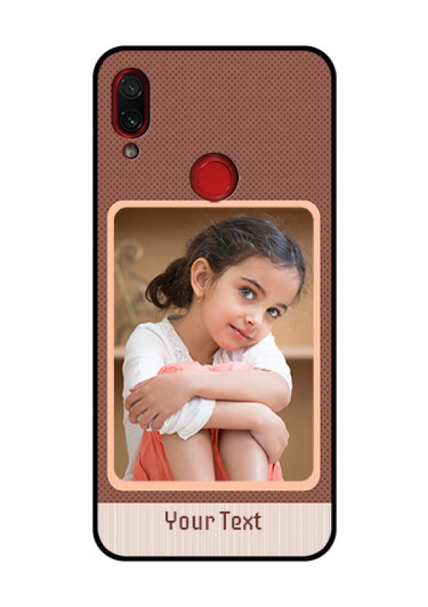 Redmi Note 7 Pro Custom Glass Phone Case  - Simple Pic Upload Design