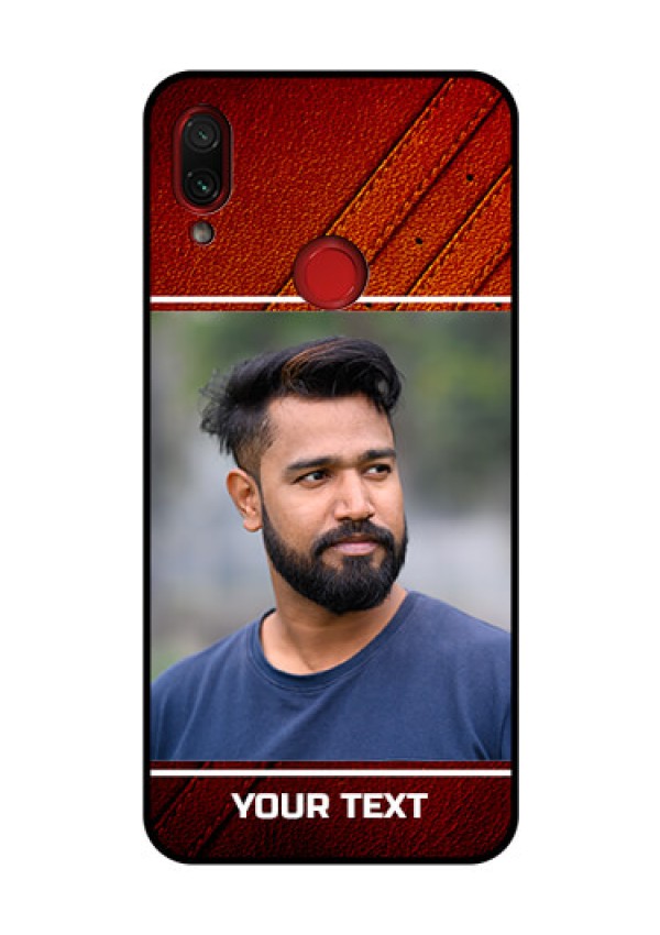 Redmi Note 7 Pro Personalized Glass Phone Case  - Leather Phone Case Design