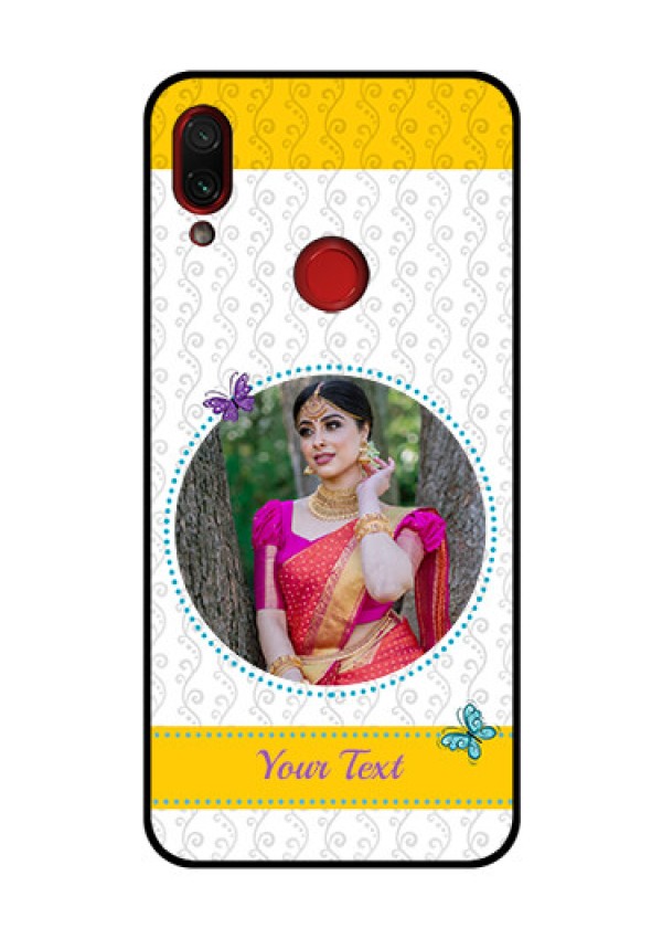 Redmi Note 7 Pro Custom Glass Mobile Case  - Girls Premium Case Design