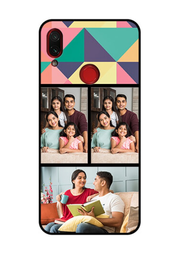 Redmi Note 7 Pro Custom Glass Phone Case  - Bulk Pic Upload Design