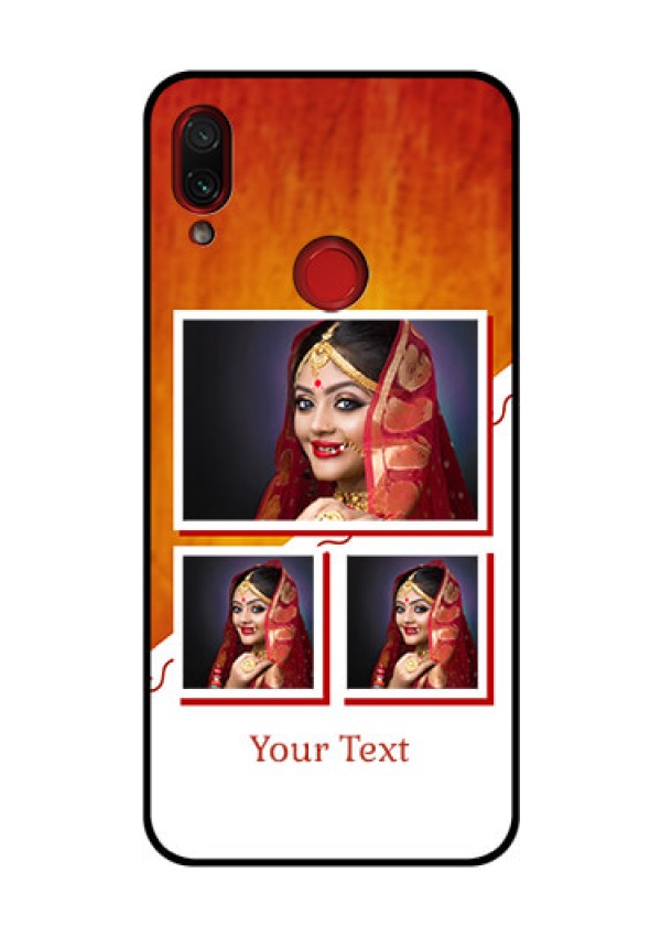 Redmi Note 7 Pro Custom Glass Phone Case  - Wedding Memories Design  