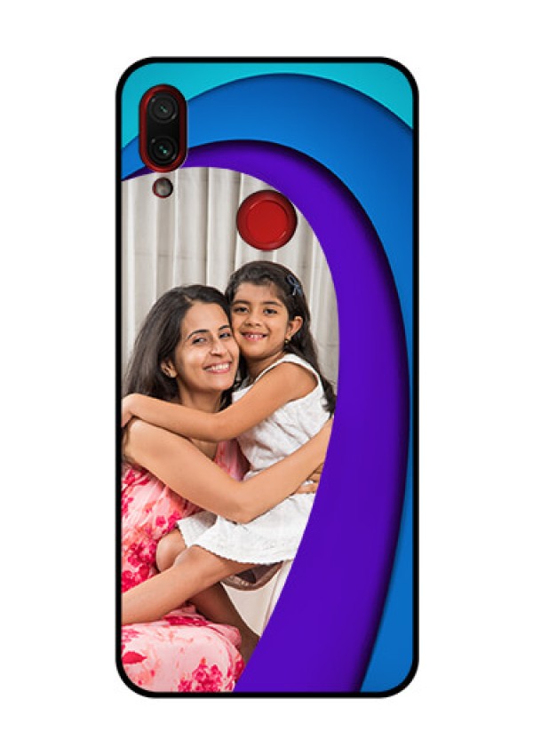 Redmi Note 7 Pro Photo Printing on Glass Case  - Simple Pattern Design