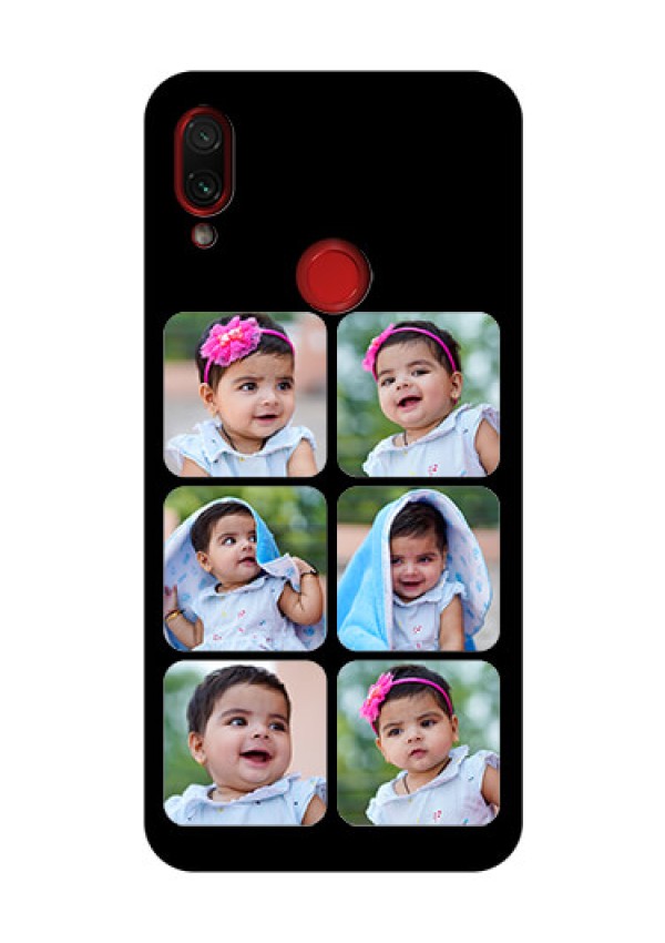 Redmi Note 7 Pro Photo Printing on Glass Case  - Multiple Pictures Design