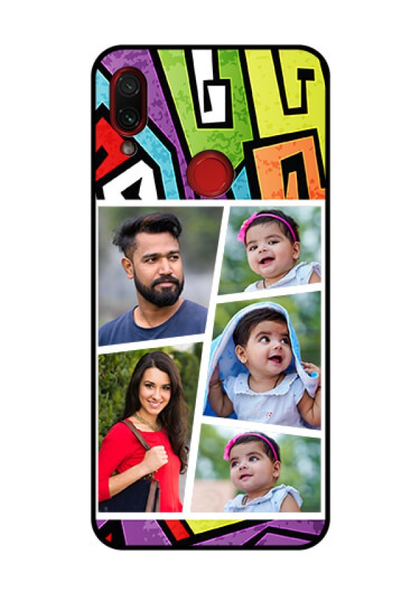 Redmi Note 7 Pro Custom Glass Phone Case  - Graffiti pattern Design