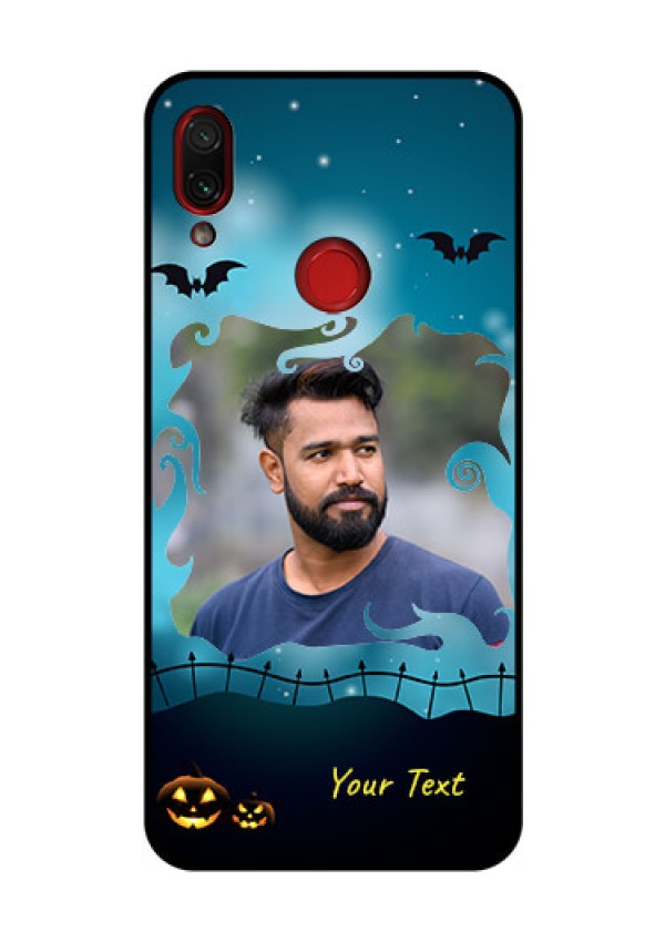 Redmi Note 7 Pro Custom Glass Phone Case  - Halloween frame design