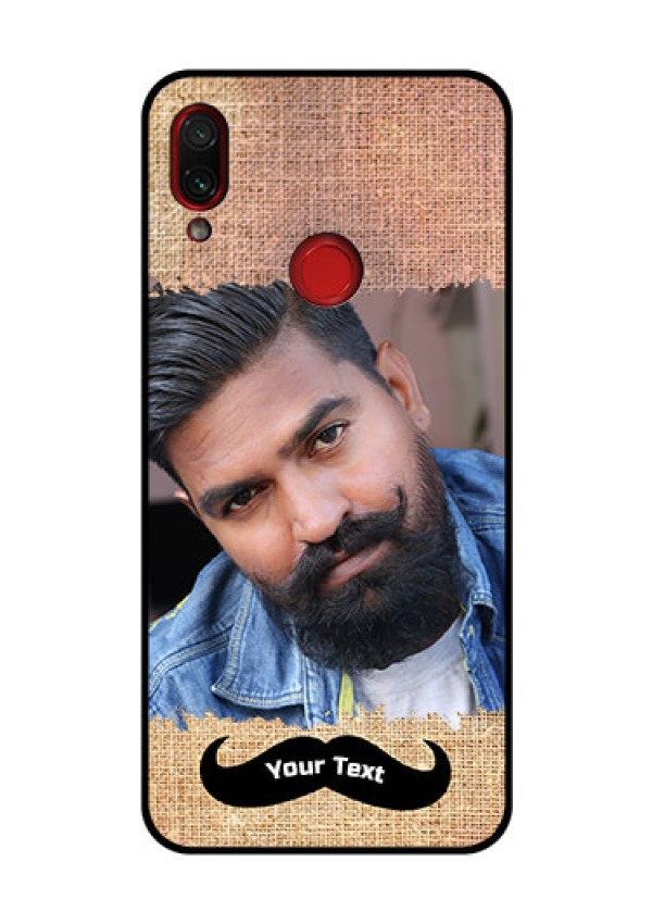 Redmi Note 7 Pro Personalized Glass Phone Case  - with Texture Design