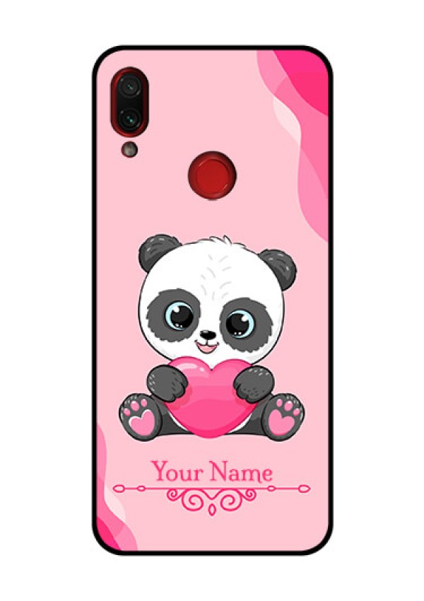 Xiaomi Redmi Note 7 Pro Custom Glass Mobile Case - Cute Panda Design