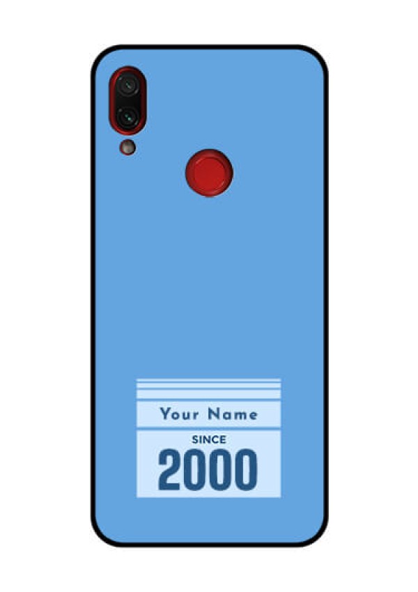 Xiaomi Redmi Note 7 Pro Custom Glass Mobile Case - Custom Year of birth Design