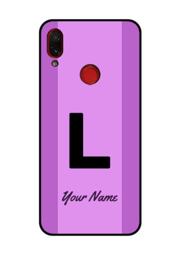 Xiaomi Redmi Note 7 Pro Custom Glass Phone Case - Tricolor custom text Design