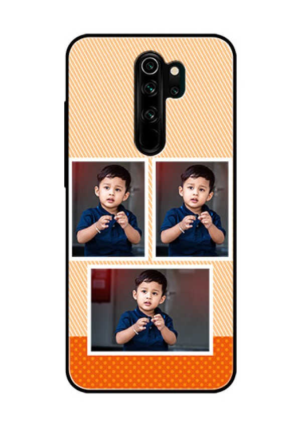 Redmi Note 8 Pro Photo Printing on Glass Case  - Bulk Photos Upload Design
