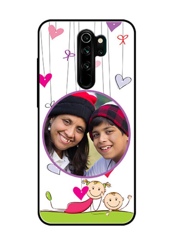 Redmi Note 8 Pro Photo Printing on Glass Case  - Cute Kids Phone Case Design