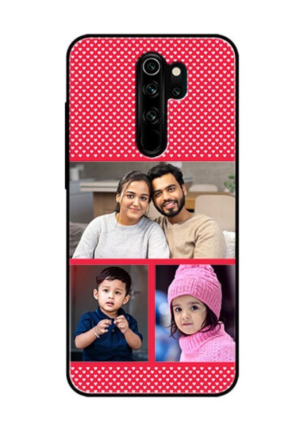 Redmi Note 8 Pro Personalized Glass Phone Case  - Bulk Pic Upload Design