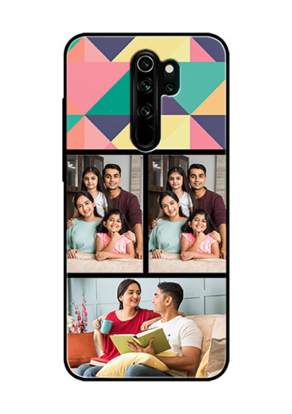 Redmi Note 8 Pro Custom Glass Phone Case  - Bulk Pic Upload Design
