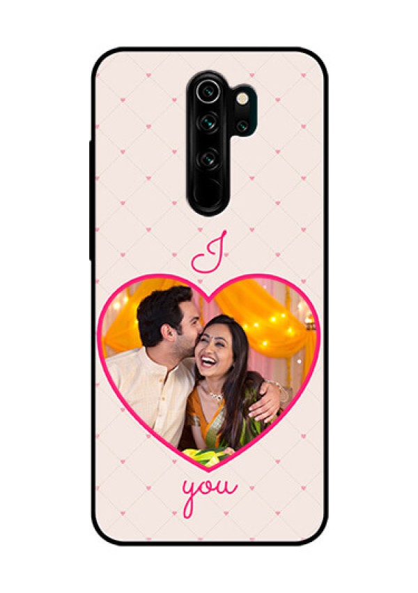 Redmi Note 8 Pro Custom Glass Mobile Case  - Heart Shape Design