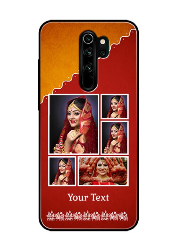 Redmi Note 8 Pro Personalized Glass Phone Case  - Wedding Pic Upload Design
