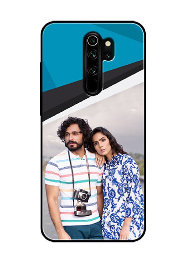 Redmi Note 8 Pro Photo Printing on Glass Case  - Simple Pattern Photo Upload Design