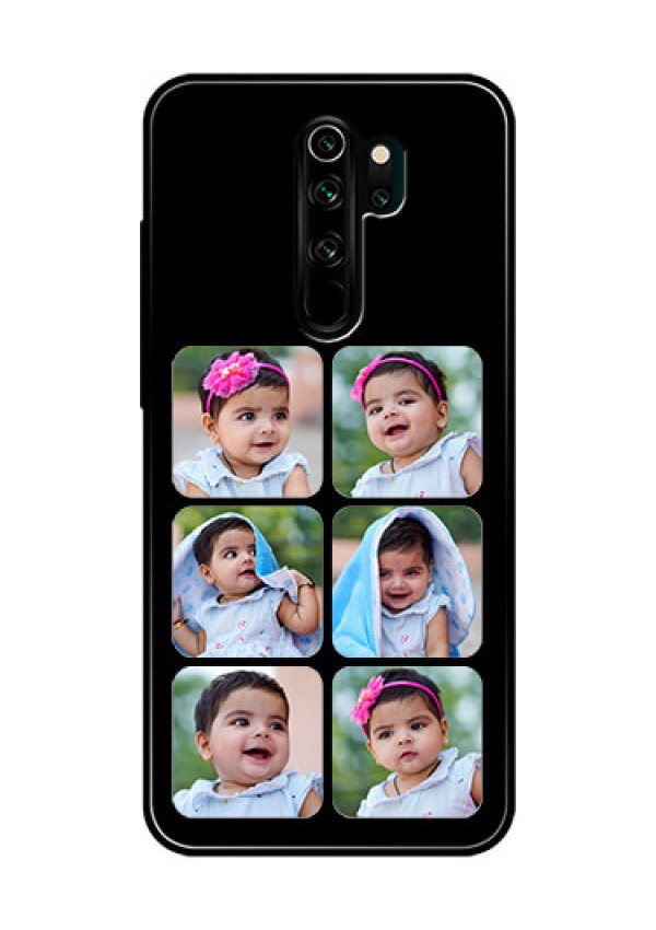 Redmi Note 8 Pro Photo Printing on Glass Case  - Multiple Pictures Design