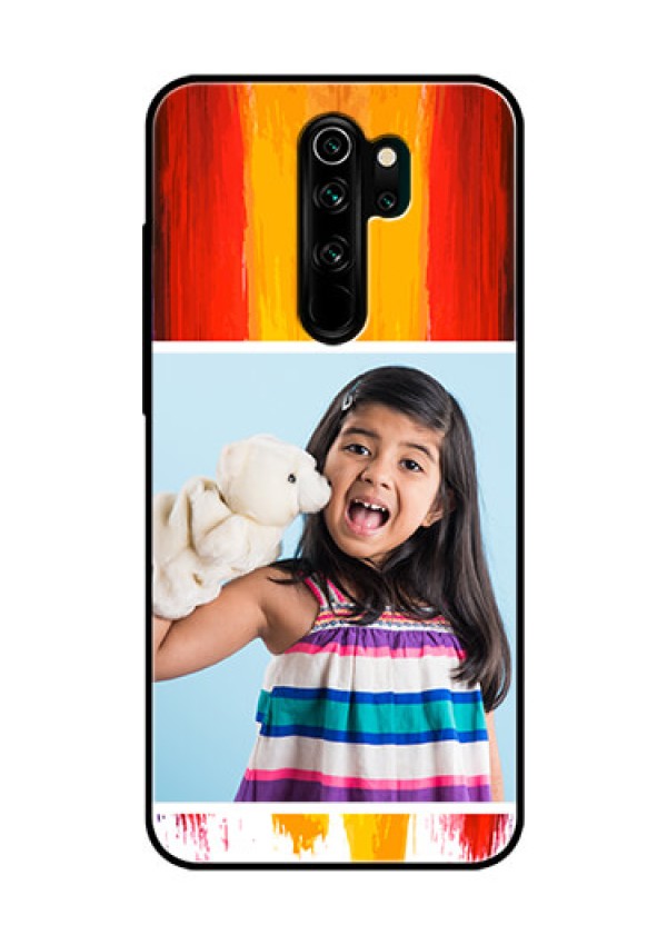 Redmi Note 8 Pro Personalized Glass Phone Case  - Multi Color Design
