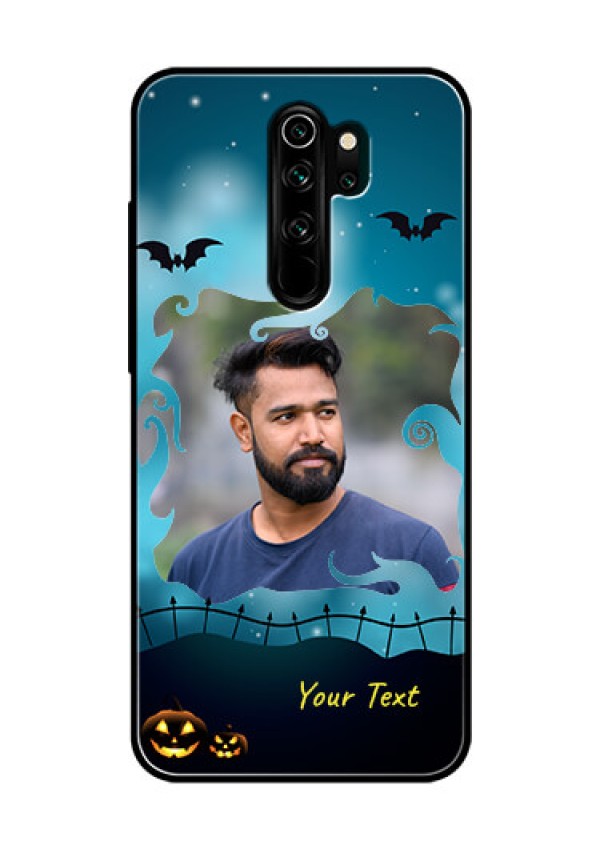 Redmi Note 8 Pro Custom Glass Phone Case  - Halloween frame design
