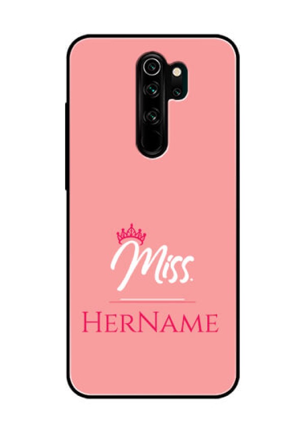Redmi Note 8 Pro Custom Glass Phone Case Mrs with Name