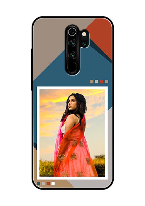 Xiaomi Redmi Note 8 Pro Personalized Glass Phone Case - Retro color pallet Design