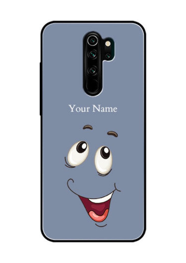Xiaomi Redmi Note 8 Pro Photo Printing on Glass Case - Laughing Cartoon Face Design
