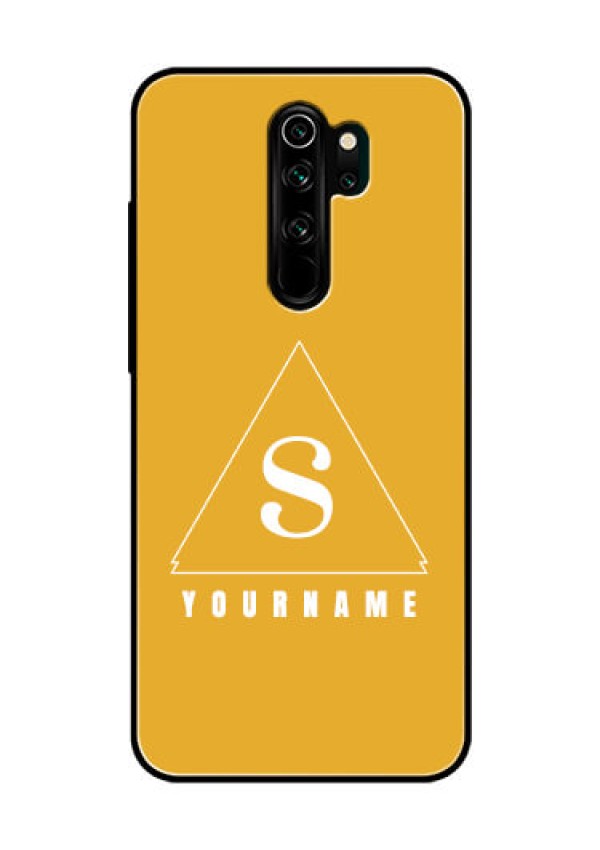 Xiaomi Redmi Note 8 Pro Personalized Glass Phone Case - simple triangle Design