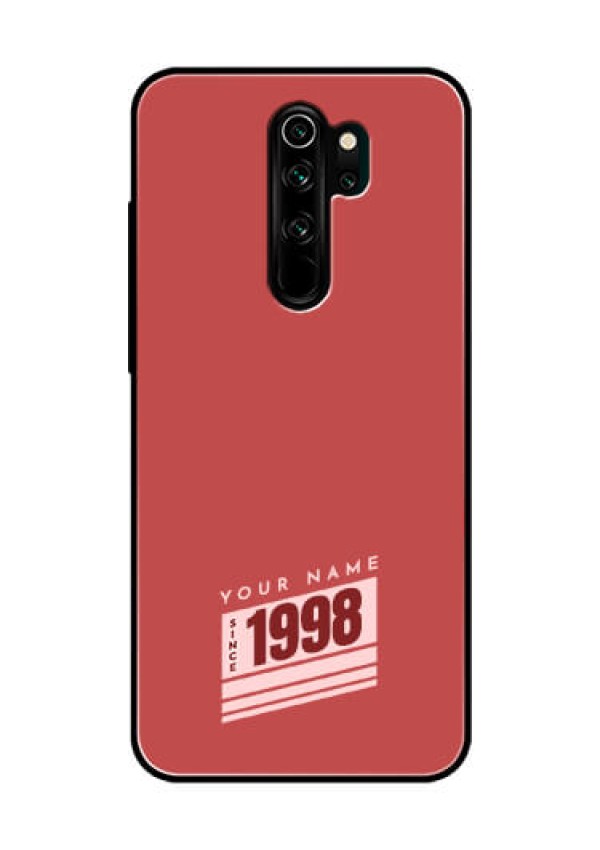 Xiaomi Redmi Note 8 Pro Custom Glass Phone Case - Red custom year of birth Design