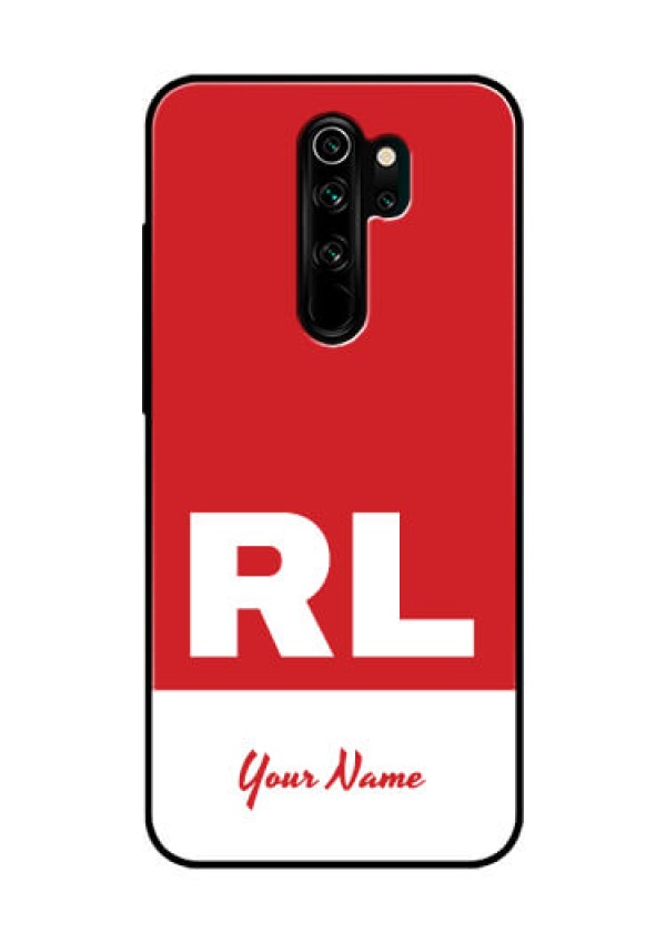 Xiaomi Redmi Note 8 Pro Personalized Glass Phone Case - dual tone custom text Design