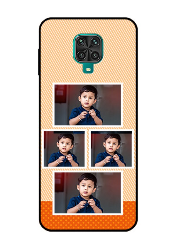 Redmi Note 9 Pro Max Photo Printing on Glass Case  - Bulk Photos Upload Design