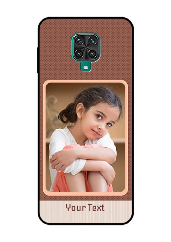 Redmi Note 9 Pro Max Custom Glass Phone Case  - Simple Pic Upload Design