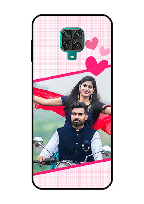 Redmi Note 9 Pro Max Custom Glass Phone Case  - Love Shape Heart Design