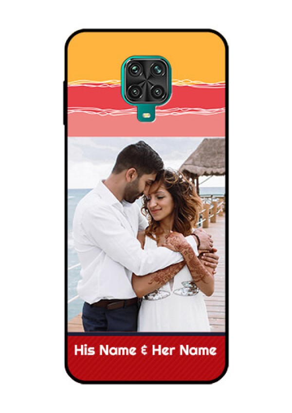 Redmi Note 9 Pro Max Custom Glass Mobile Case  - Colorful Case Design