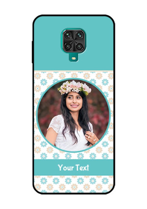 Redmi Note 9 Pro Max Custom Glass Mobile Case  - Beautiful Flowers Design